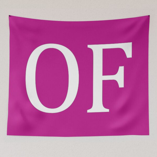 Item preview, OF Initials Monogram Elegant White Letters designed and sold by Jeallan Designs.