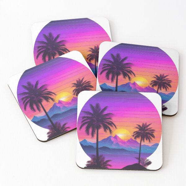 Item preview, Vaporwave Sunset (1262) designed and sold by WASjourney.