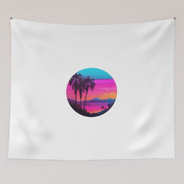 Item preview, Synthwave Mountain Sunset (1264) designed and sold by WASjourney.