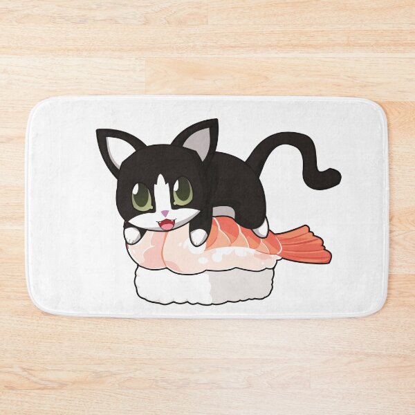 Item preview, Tuxedo Cat Shrimp Sushi designed and sold by myanko.