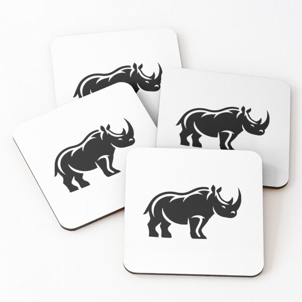 Item preview, Rhino Silhoutte, Wild Animals, Animal Silhoutte designed and sold by SnuggleSafari.