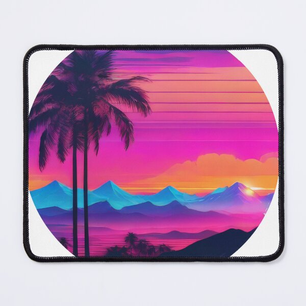 Item preview, Retro Vaporwave Sunset (1265) designed and sold by WASjourney.
