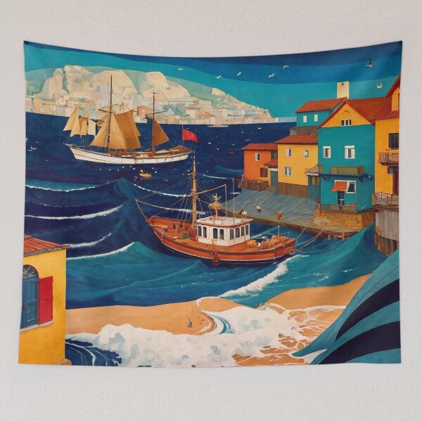 Item preview, Fishing village designed and sold by M-Y-A-R-T-.