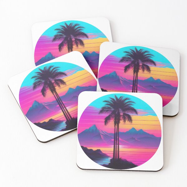 Item preview, Dreamy Synthwave Sunset (1266) designed and sold by WASjourney.