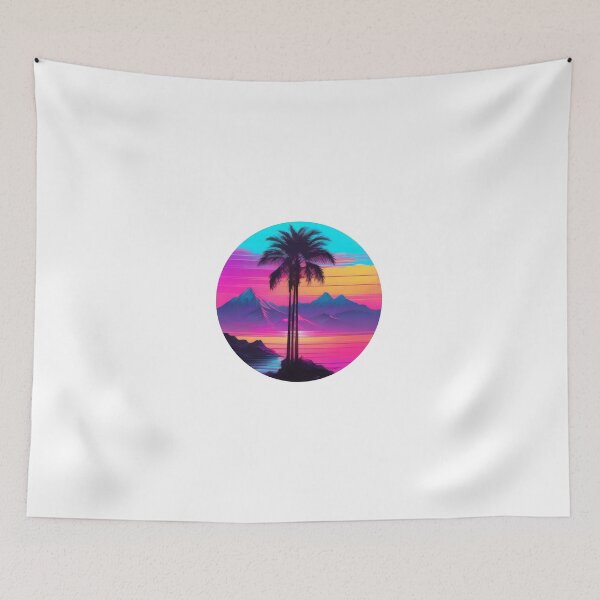 Item preview, Dreamy Synthwave Sunset (1266) designed and sold by WASjourney.