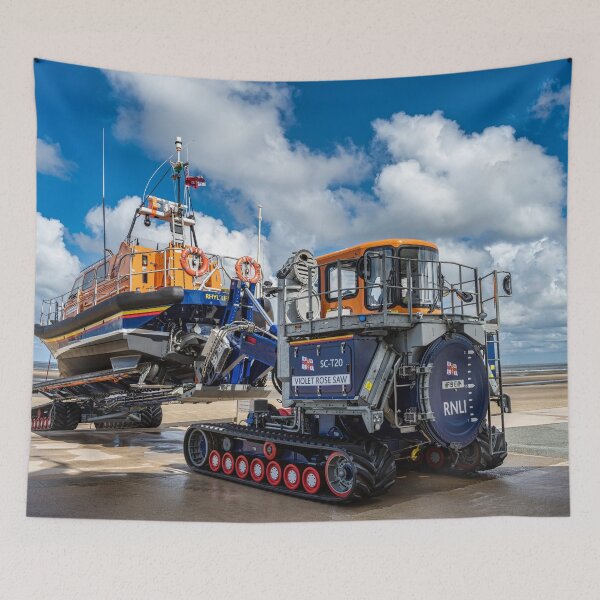 Item preview, Rhyl Lifeboat Launching  designed and sold by AJEvans.