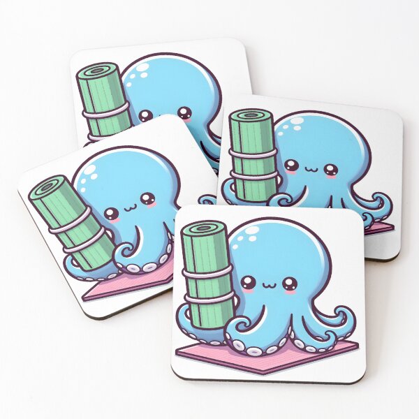 Item preview, Kawaii Octopus: A Yoga Mat designed and sold by CanvasCutie.