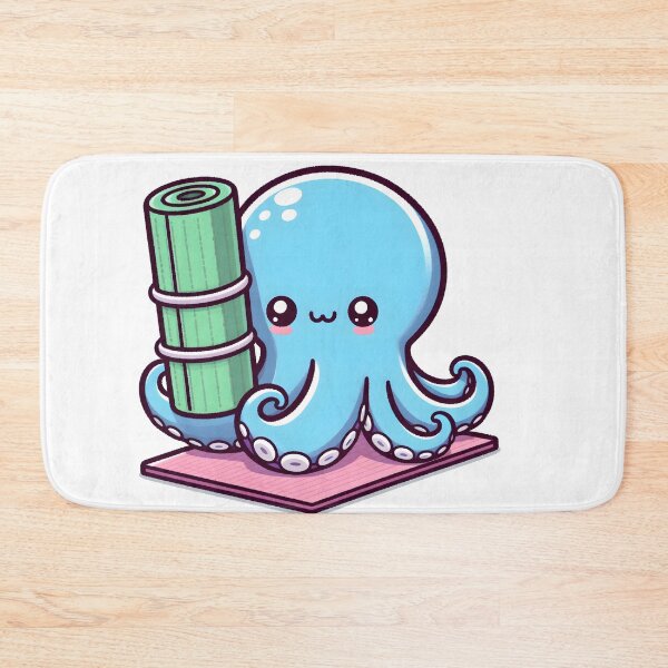 Item preview, Kawaii Octopus: A Yoga Mat designed and sold by CanvasCutie.