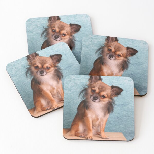 Item preview, Long Haired Chihuahua Dog Tilting Head designed and sold by VanGaldo.