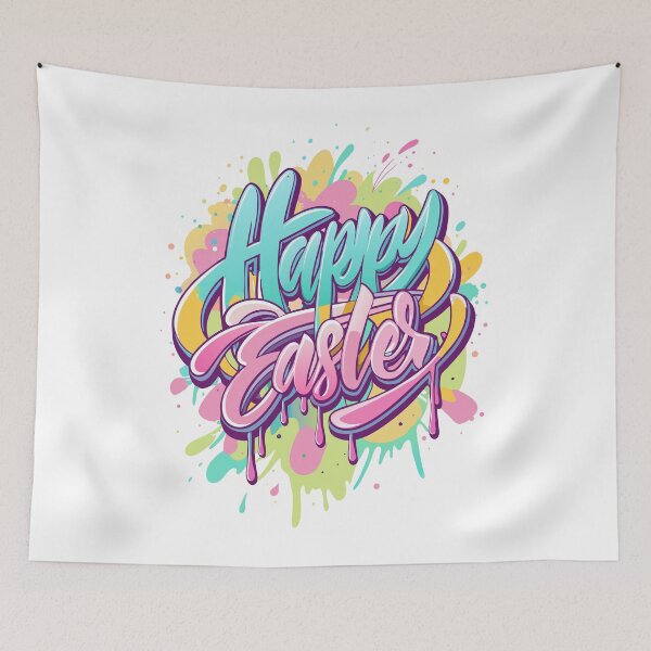 Item preview, Happy Easter Graffiti Art: Colorful Urban Street Style Design designed and sold by merchtrends-svg.