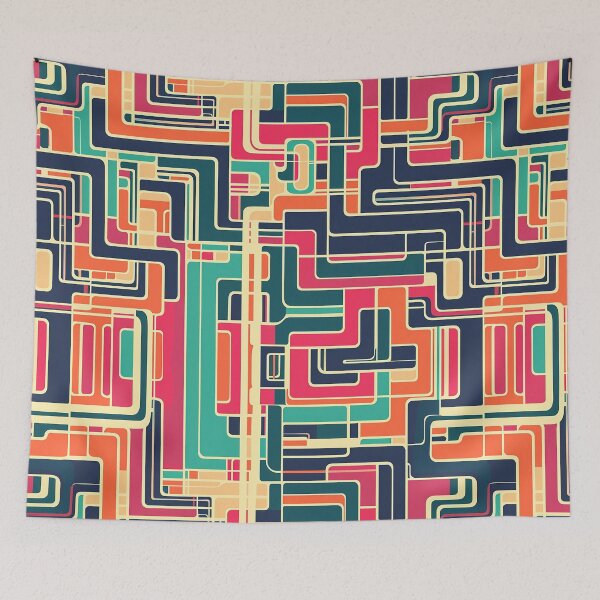 Item preview, Curved Retro Lines designed and sold by Alfredus.