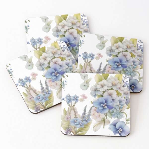 Item preview, Watercolor Flower Stickers (1277) designed and sold by WASjourney.