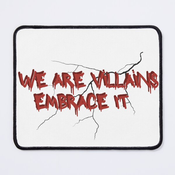 Item preview, We are villains embrace it fan art designed and sold by LadyWithLashes.