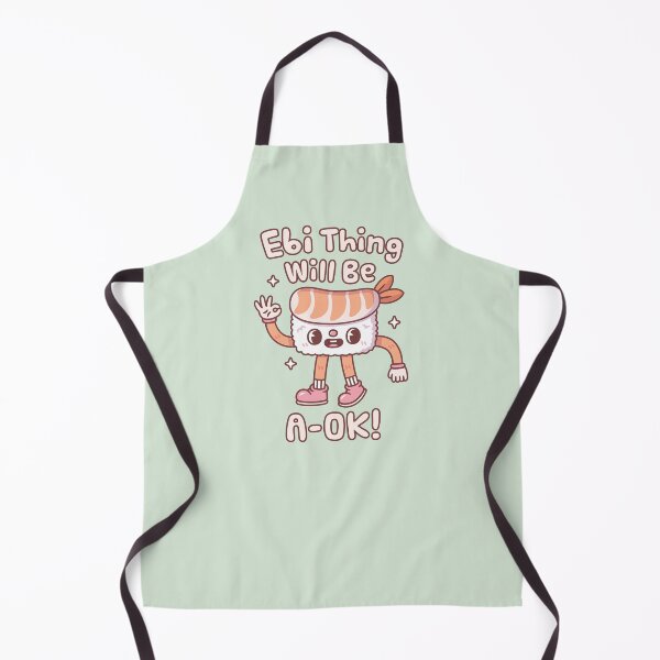 Item preview, Cute Prawn Sushi Ebi Thing Will Be A Ok Pun designed and sold by rustydoodle.