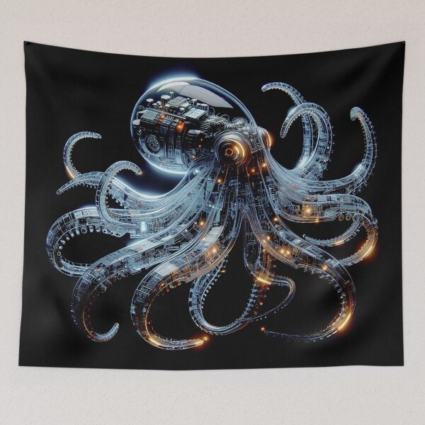 Item preview, Cyberpunk Iron Octopus designed and sold by zzz888.