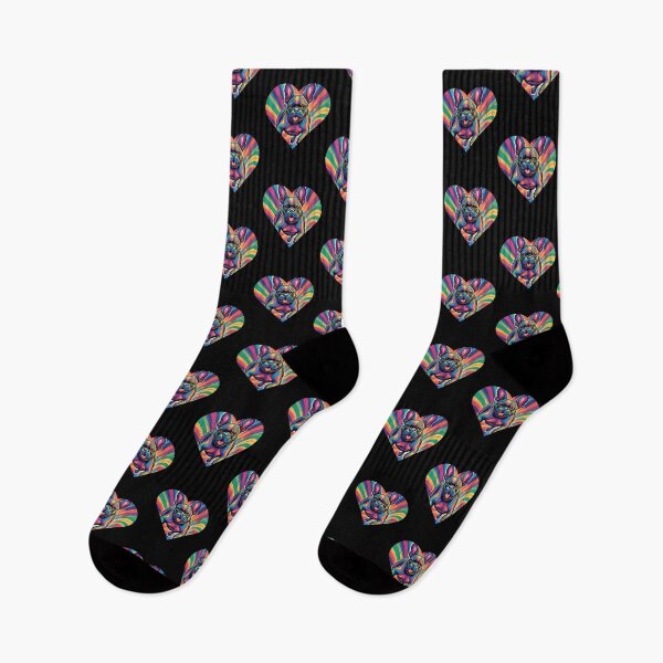 Item preview, Psychedelic Cute French Bulldog Ready to play in my heart designed and sold by TreetopStudios.