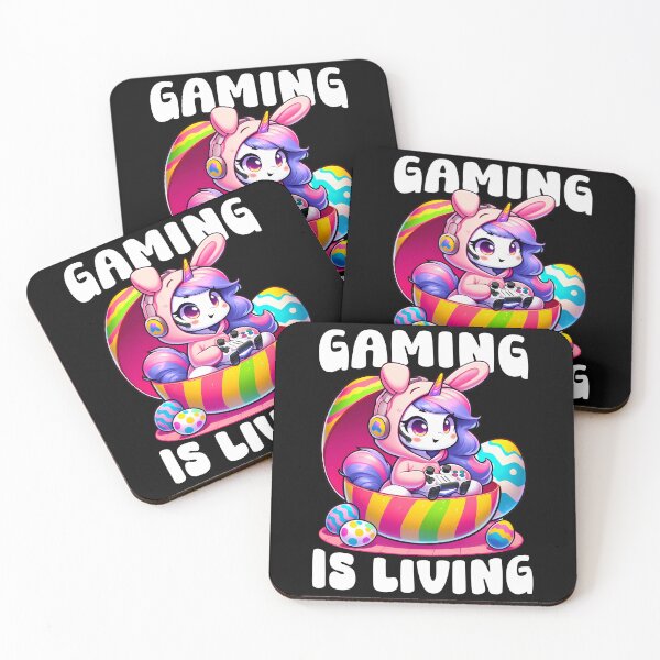 Item preview, Unicorn Girls kids Gamer Funny Video Game Bunny Easter Day designed and sold by JUSTBEELEGANT.