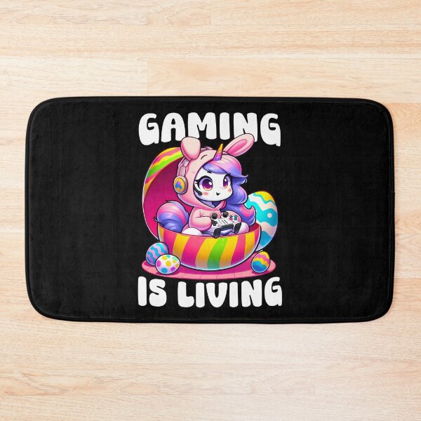Item preview, Unicorn Girls kids Gamer Funny Video Game Bunny Easter Day designed and sold by JUSTBEELEGANT.
