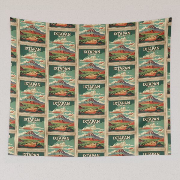 Item preview, Ixtapan de la Sal Estado de Mexico Magic Town Vintage Travel Tourism Poster  designed and sold by TravelersGems.