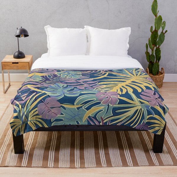 Item preview, Intertwined Purple & Yellow Jungle Leaves designed and sold by Alfredus.