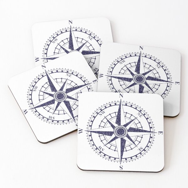 Item preview, Vintage Compass Points Navy Blue designed and sold by CheriesArt.