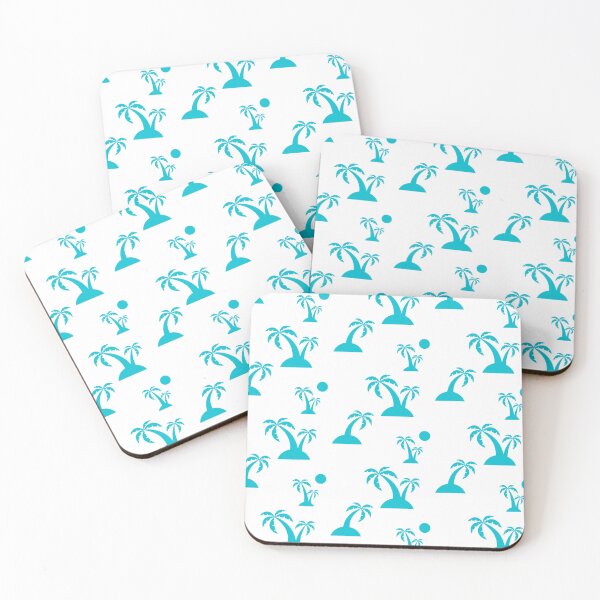 Item preview, Tropical Tranquility: Blue Palm Trees pattern designed and sold by RiciPaneto.