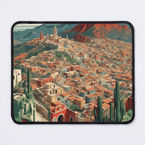 Item preview, Jalpa de Canovas Guanajuato Magic Town Mexico Vintage Travel Tourism Poster designed and sold by TravelersGems.