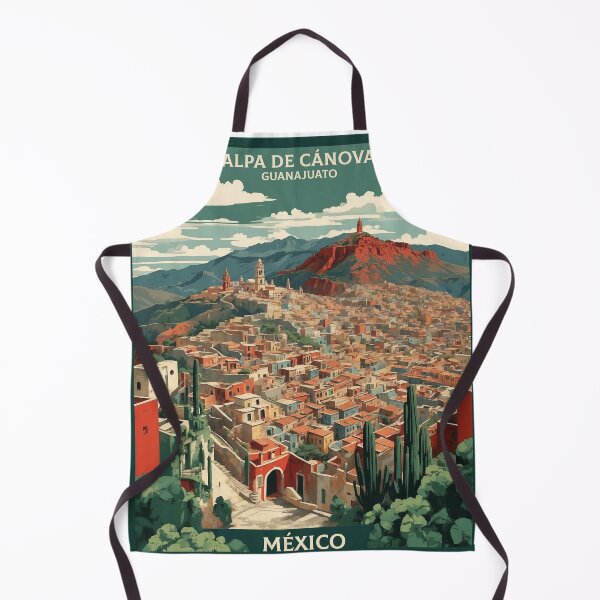 Item preview, Jalpa de Canovas Guanajuato Magic Town Mexico Vintage Travel Tourism Poster designed and sold by TravelersGems.
