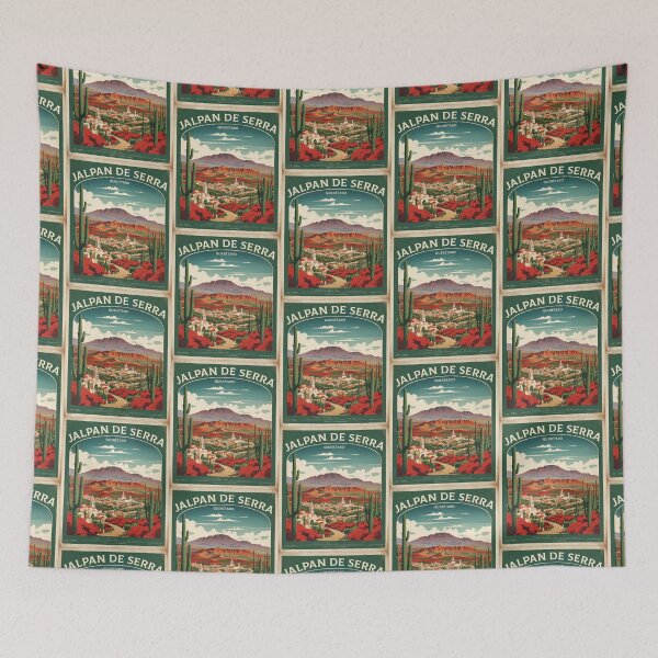 Item preview, Jalpan de Serra Queretaro Magic Town Vintage Travel Tourism Poster  designed and sold by TravelersGems.
