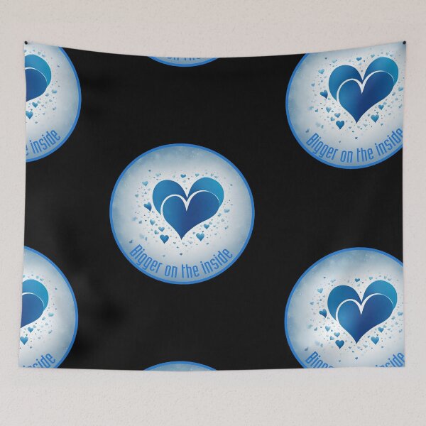 Item preview, Bigger on the Inside with Two Blue Hearts designed and sold by TreetopStudios.