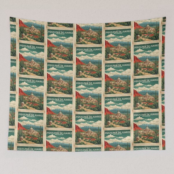 Item preview, Jiquilpan de Juarez Michoacan Magic Town Vintage Travel Tourism Poster  designed and sold by TravelersGems.