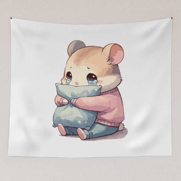 Item preview, Coquette Sad Hamster-Sad Hamster Meme-with bow designed and sold by toobel.
