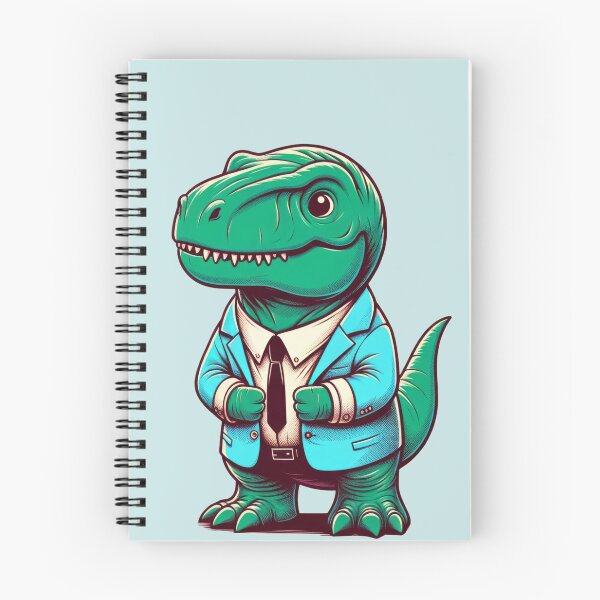 Item preview, Cartoon Dinosaur in Business Attire designed and sold by ImagineCorner.