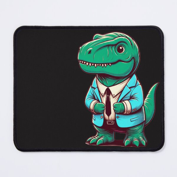 Item preview, Cartoon Dinosaur in Business Attire designed and sold by ImagineCorner.