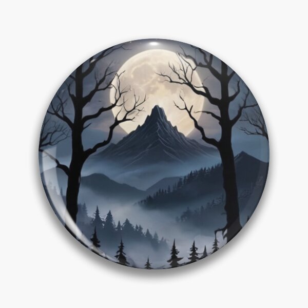 Item preview, Enchanted Moonrise Over Peaks designed and sold by Daniel Haddad.