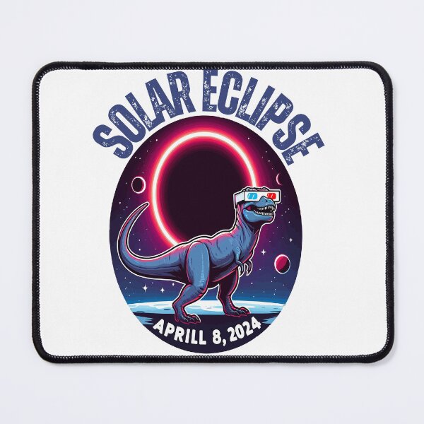 Item preview, total Solar Eclipse T-rex Dinosaur April 8. 2024 designed and sold by BOUCHERIT amine.