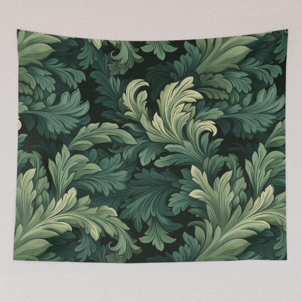 Aperçu de l'œuvre Feuilles succulentes de William Morris créée et vendue par Alfredus.
