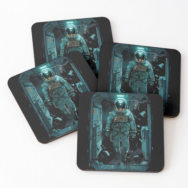 Item preview, Space Explorer in Zero Gravity on a Spacecraft - Sci-fi designed and sold by Fenay Designs.