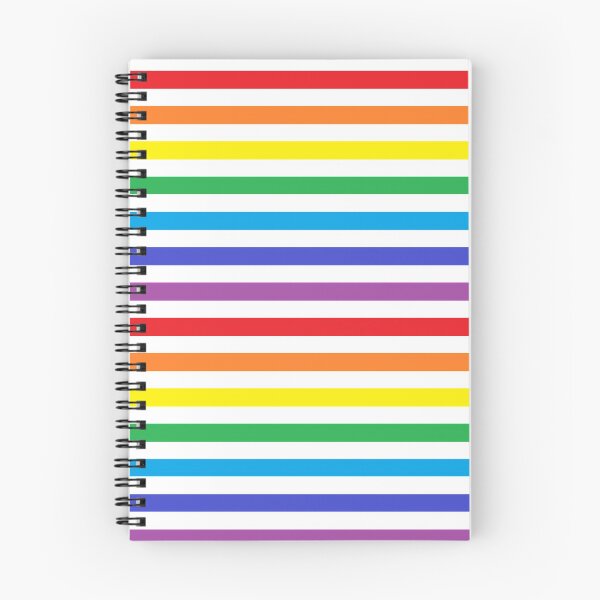 Item preview, Rainbow and White Stripes    designed and sold by lornakay.
