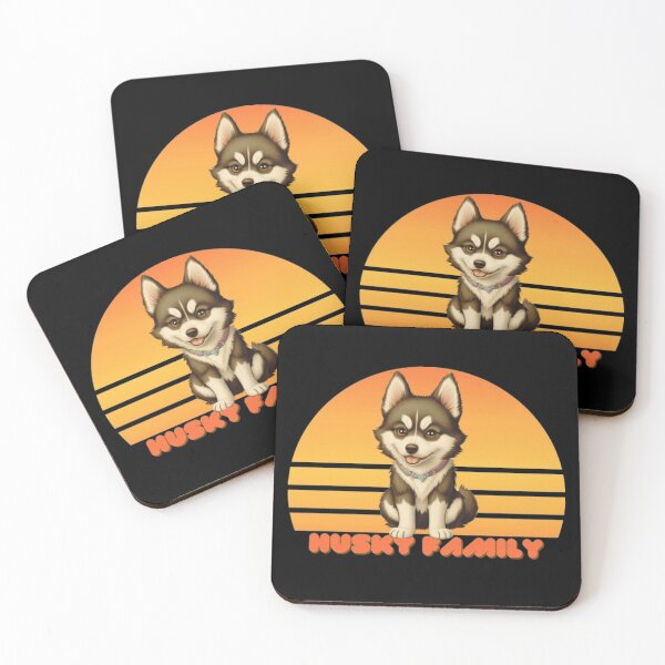 Item preview, Husky Family Retro Design designed and sold by TGAL2.