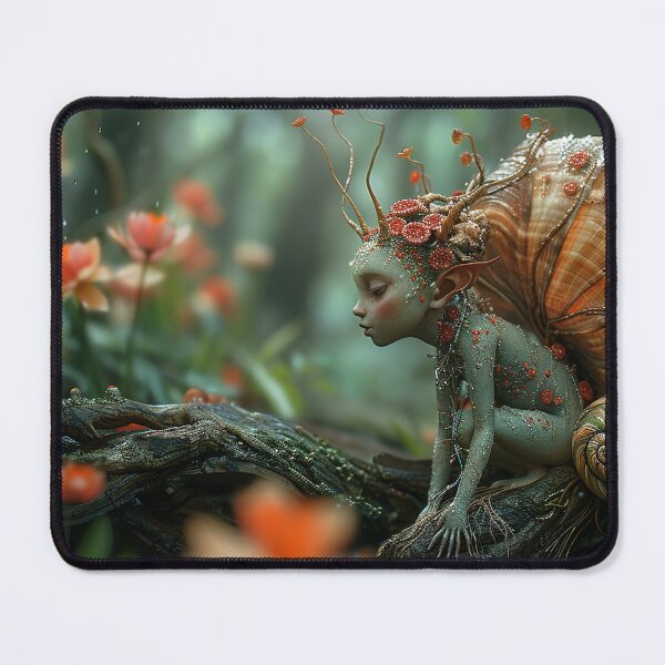 Item preview, The Snail-Pixie of Orange Blossom Trail designed and sold by DriftwoodSpirit.