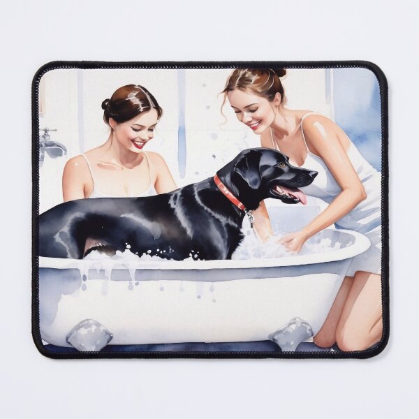 Item preview, Dog in the bathtub designed and sold by M-Y-A-R-T-.