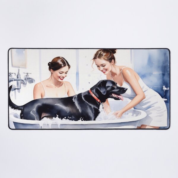Item preview, Dog in the bathtub designed and sold by M-Y-A-R-T-.