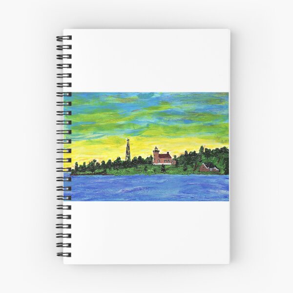 Item preview, Copper Harbor Lighthouse designed and sold by Pedaling Turtle Paintings.