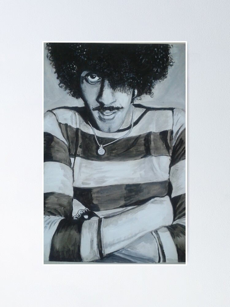 Thin Lizzy Poster Phil Lynott Wall Decor Phil Lynott Music Poster Gift for Friend