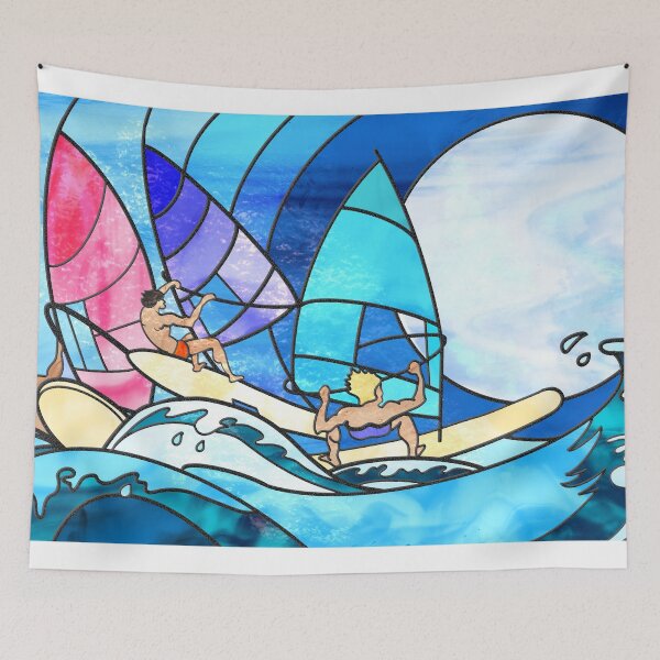 Item preview, Nocturnal Navigator: Retro Windsurfing designed and sold by Wind-Wizard.