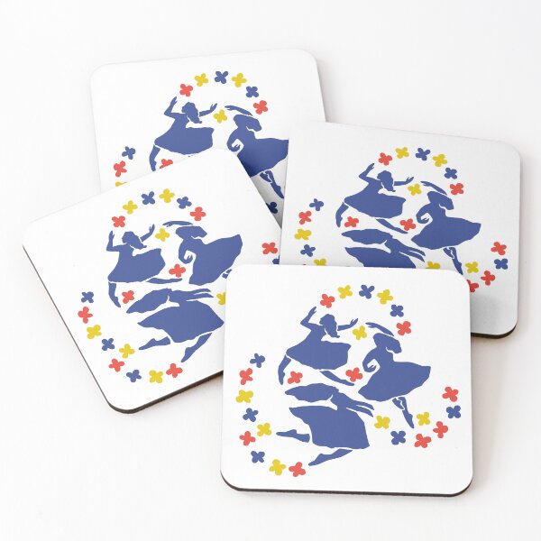 Item preview, Swirling Ballet Silhouettes: Stylized Dance Art with Graphic Flowers designed and sold by Ema Tudose.