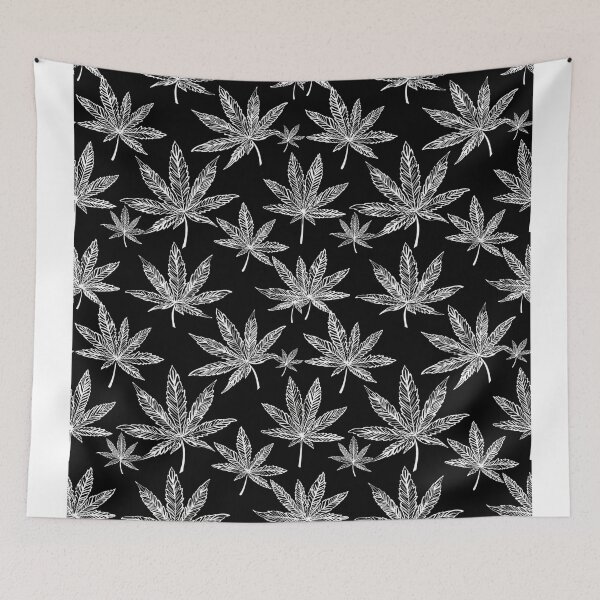 Item preview, Marijuanas leaves seamless pattern  designed and sold by Eolithic.