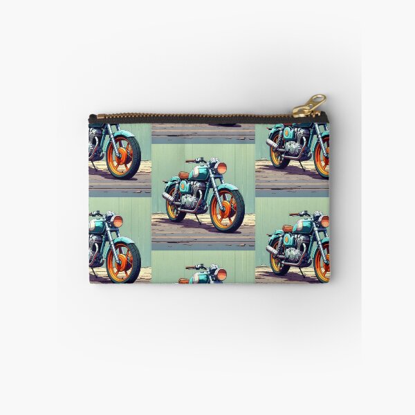 Item preview, TURQUESE MOTORCYCLE designed and sold by AmazingBackDrop.