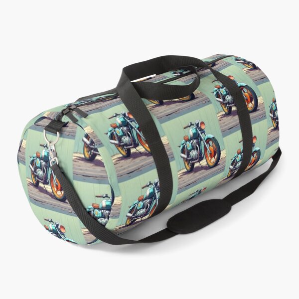 Item preview, TURQUESE MOTORCYCLE designed and sold by AmazingBackDrop.